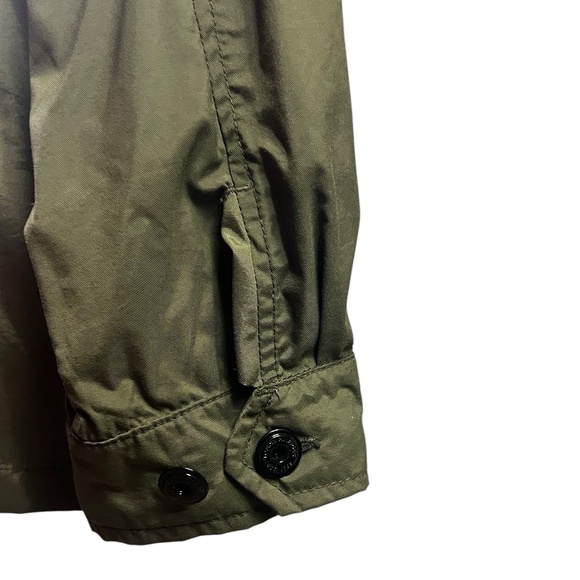 Tommy Hilfiger Military Field Jacket XL Olive Green Collared Vintage Utility - Picture 6 of 16